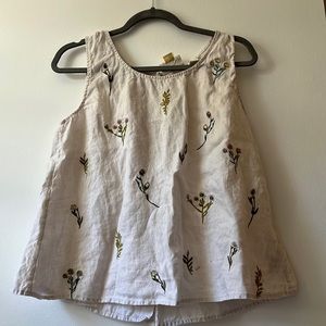 Cynthia Rowley 100% Linen Blouse